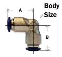Nickel Plated Brass Push In Union Elbow Diagram